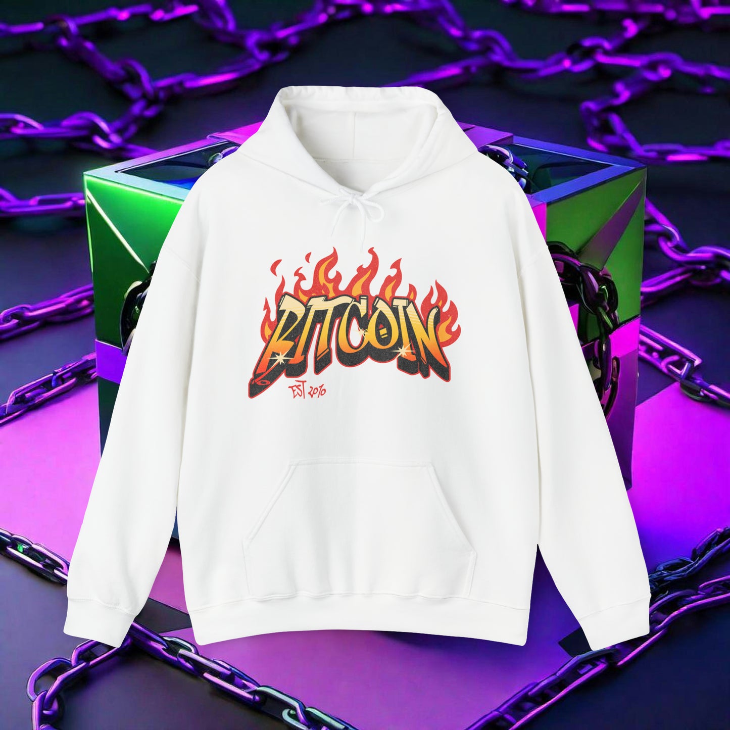 BITCOIN FLAME HOODIE