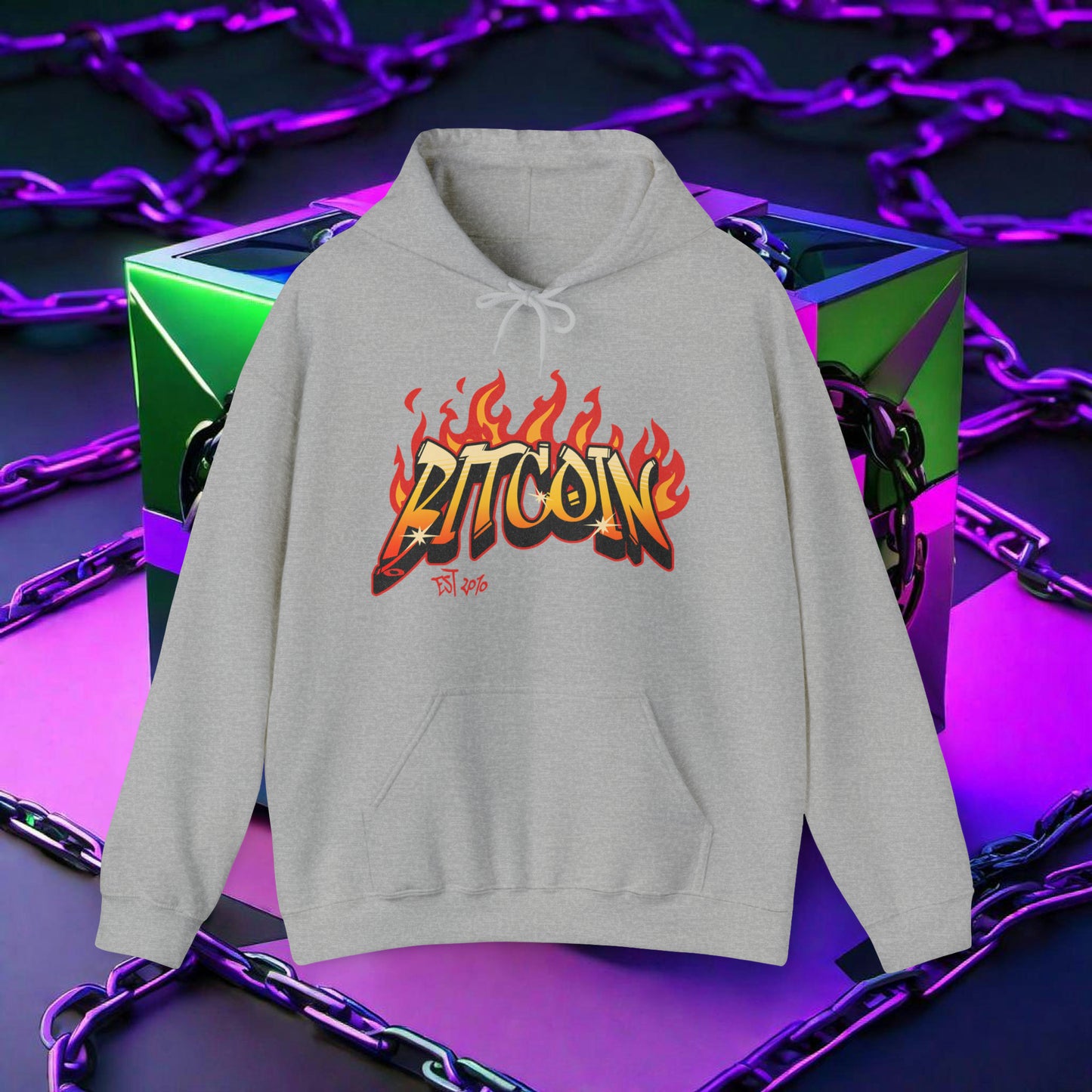 BITCOIN FLAME HOODIE