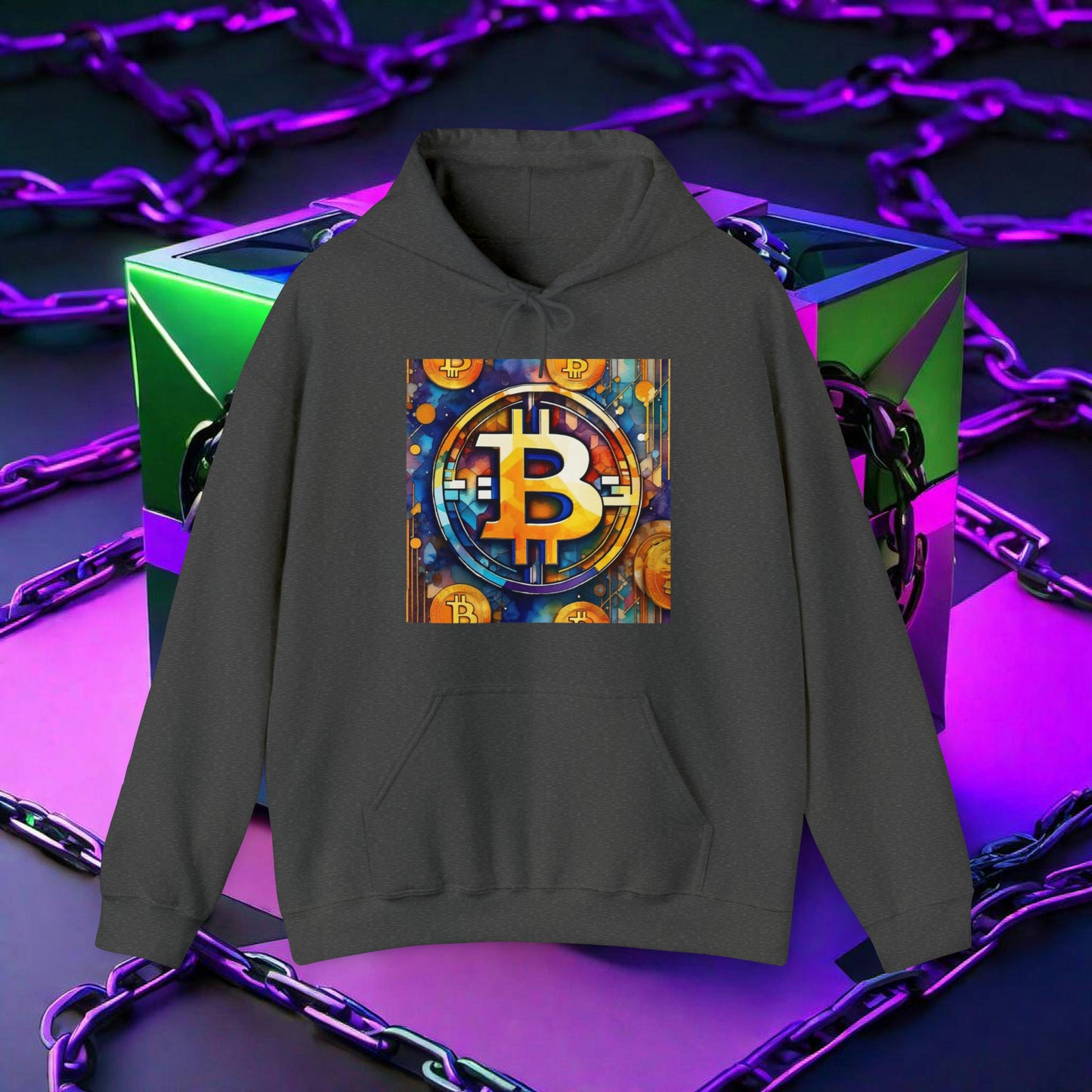 BITCOIN ABSTRACT HOODIE