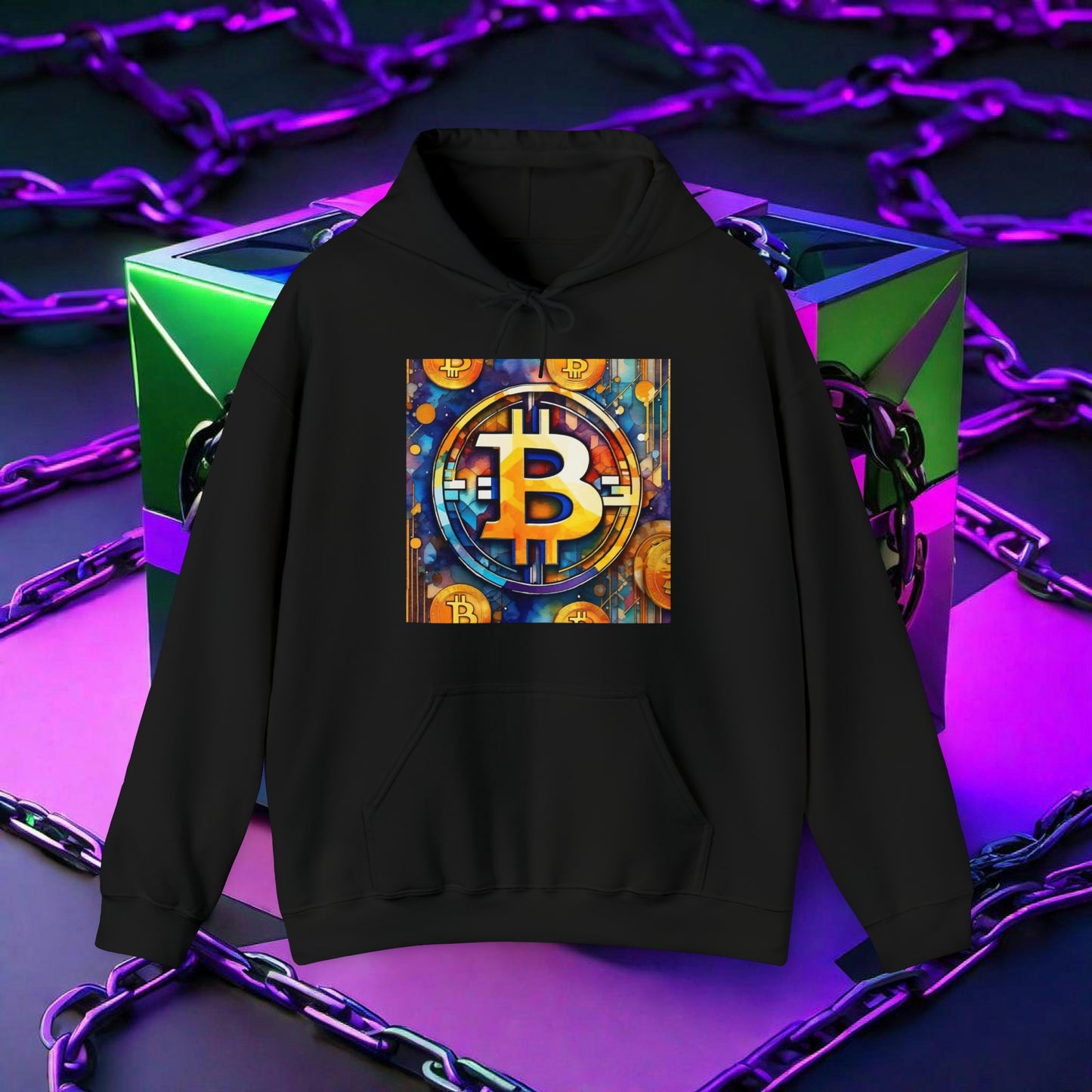 BITCOIN ABSTRACT HOODIE