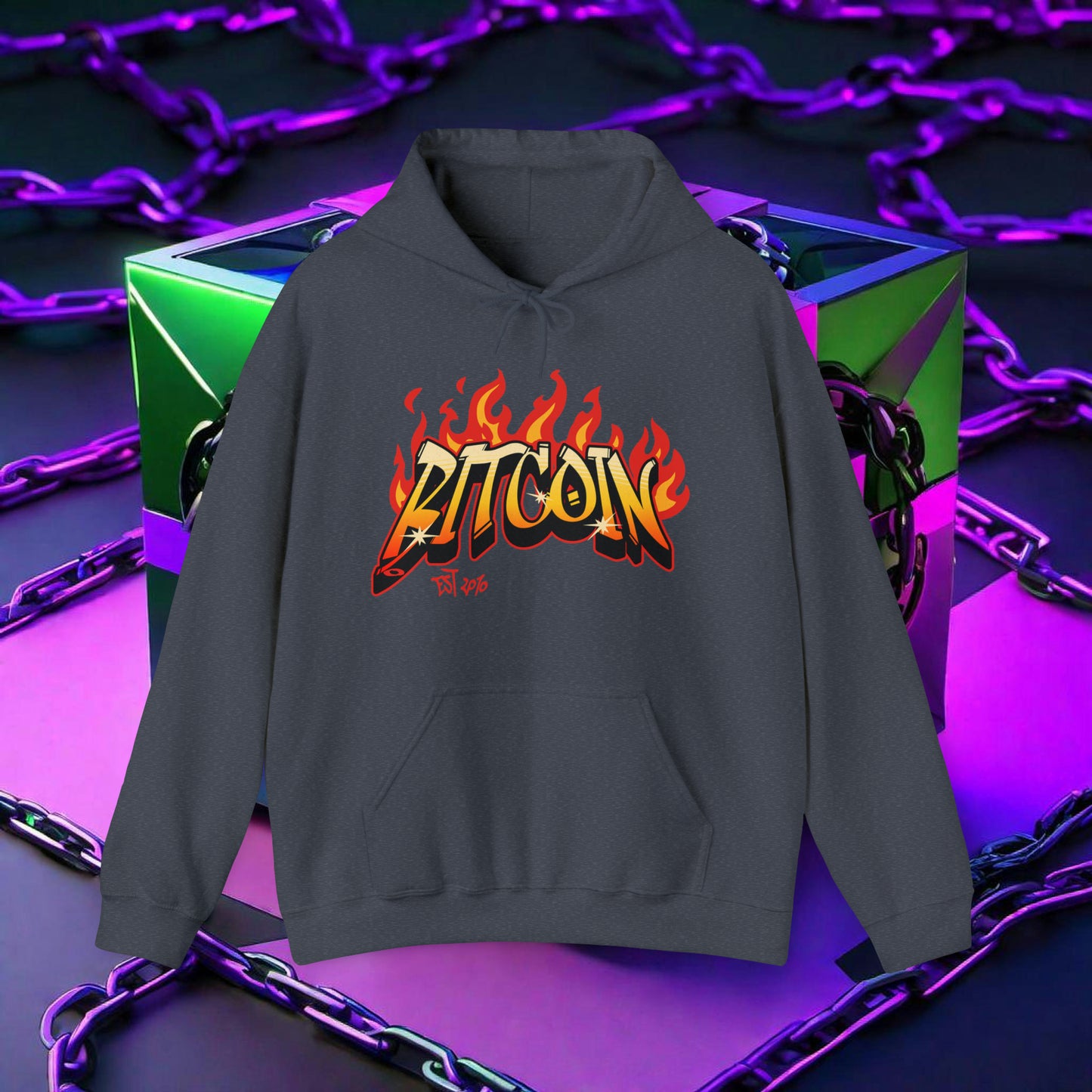 BITCOIN FLAME HOODIE