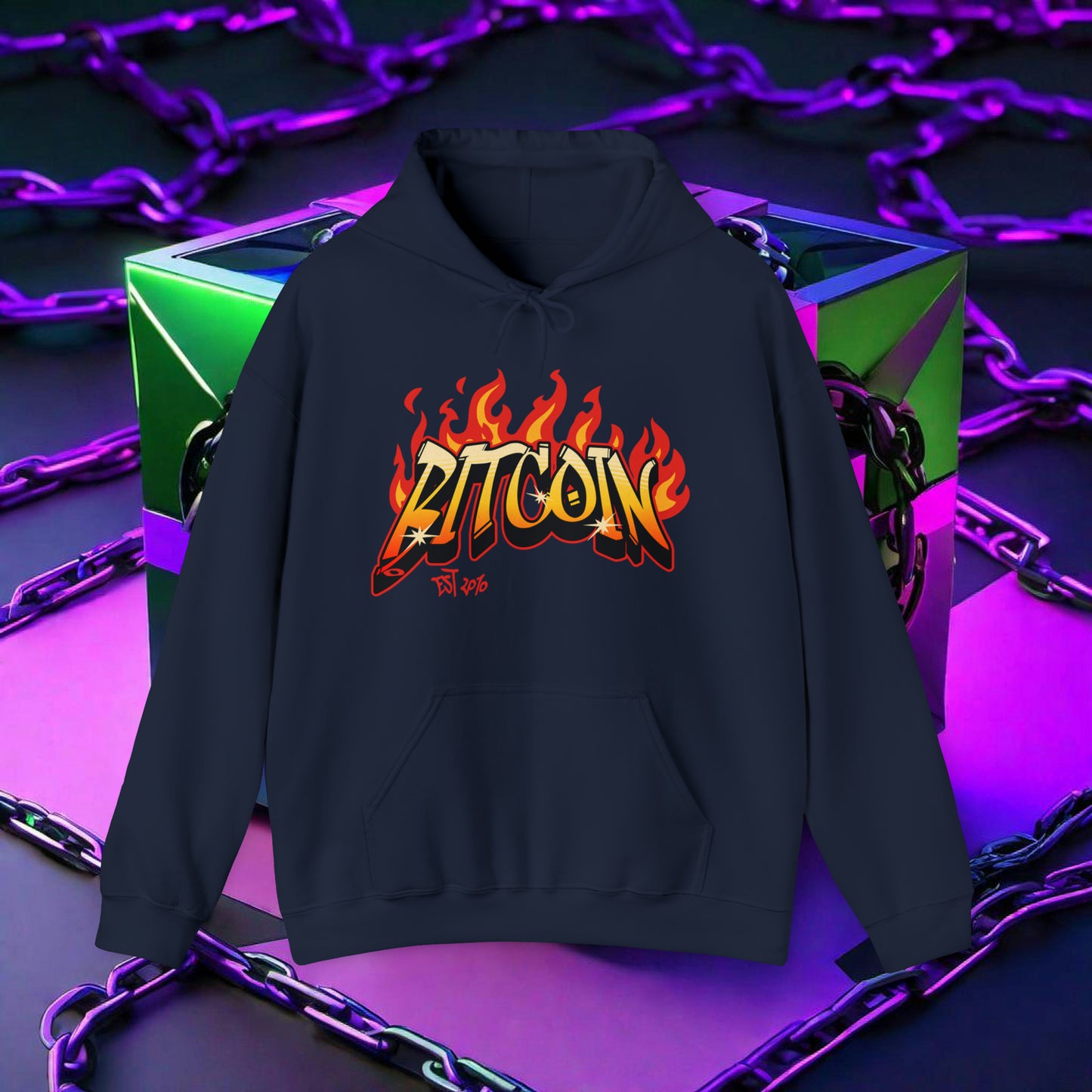 BITCOIN FLAME HOODIE