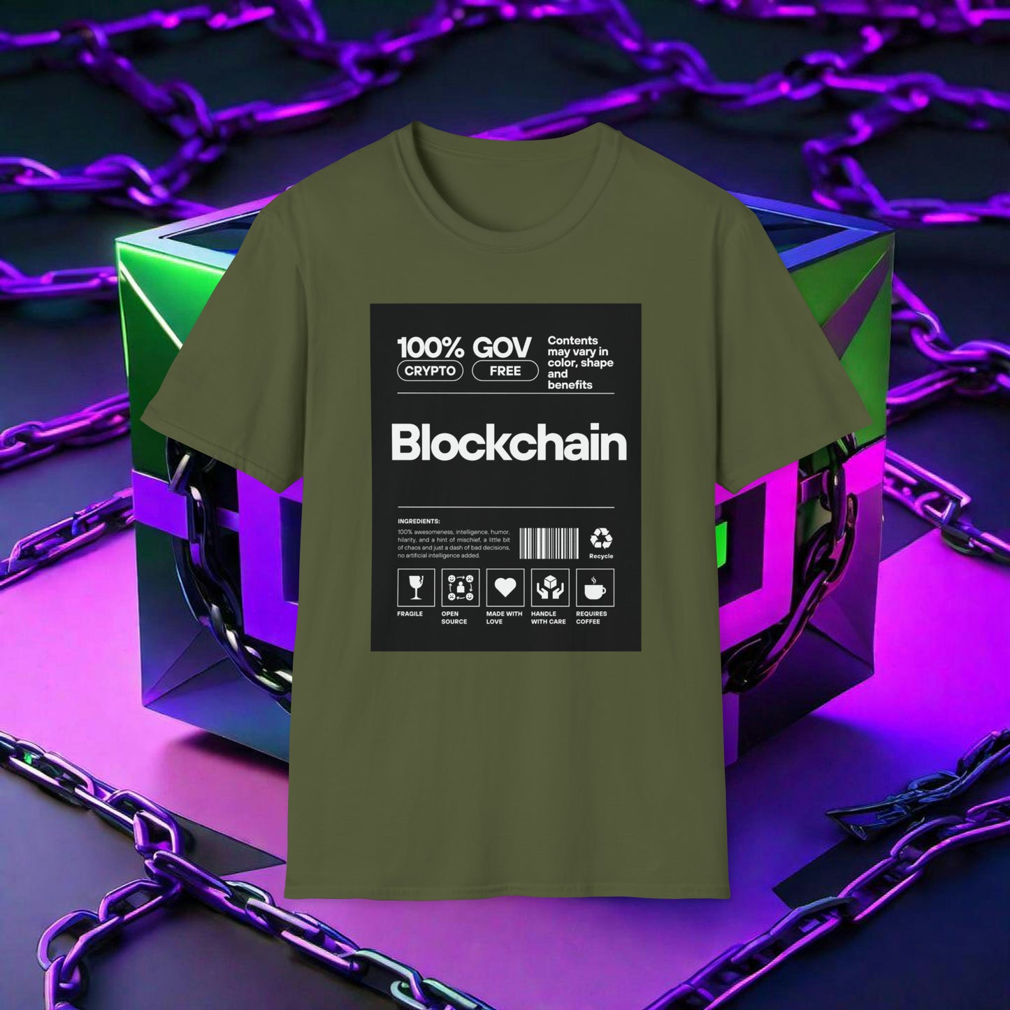 BLOCKCHAIN LABEL TEE