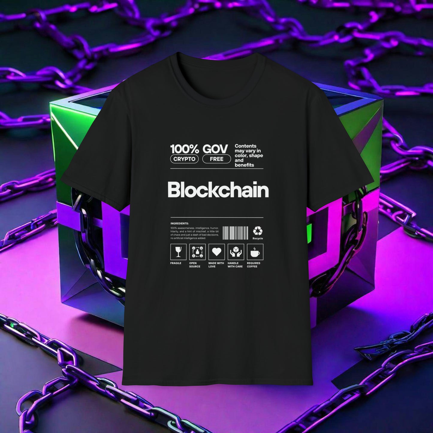 BLOCKCHAIN LABEL TEE