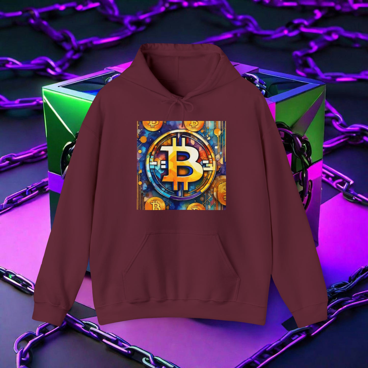 BITCOIN ABSTRACT HOODIE